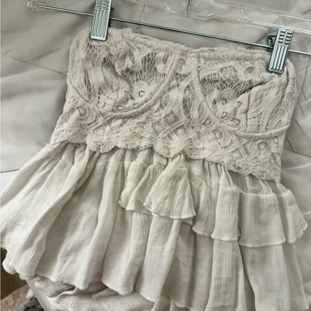 Free people strapless top!